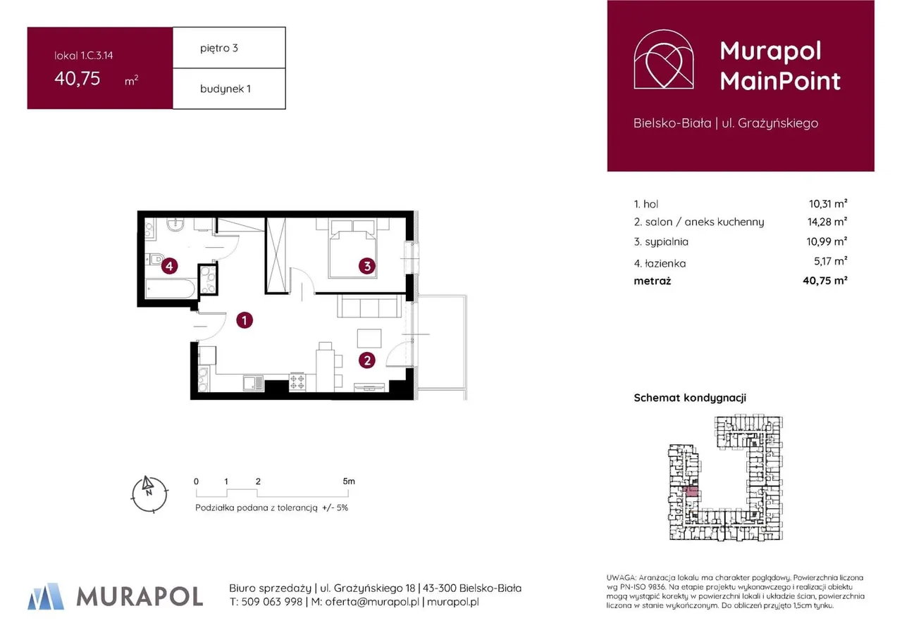 Lokal 1.C.3.14 — Michała Grażyńskiego 18