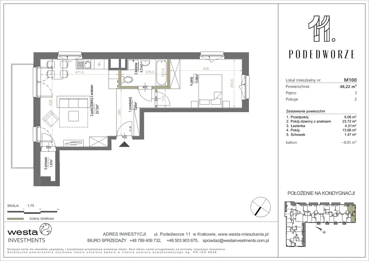 Lokal 1/100 — Podedworze 13