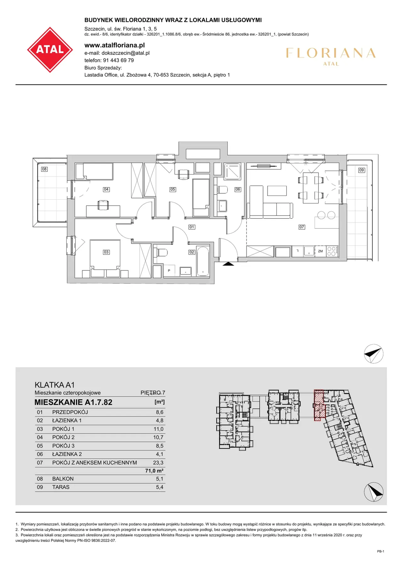 Unit A1.7.82 — św Floriana 1, 3, 5