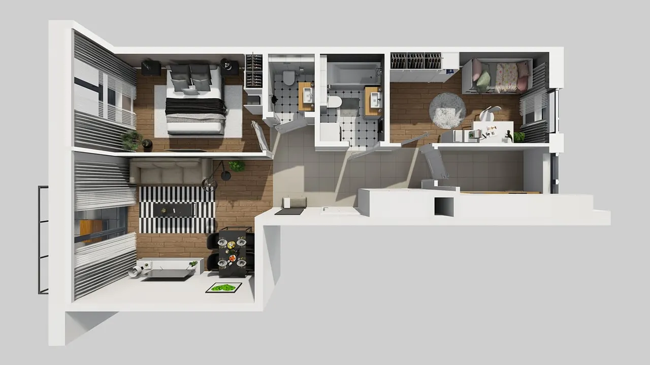 Лот APARTAMENTY BEETHOVENA_1_1_B_MK_58 — Józefa Piusa Dziekońskiego
