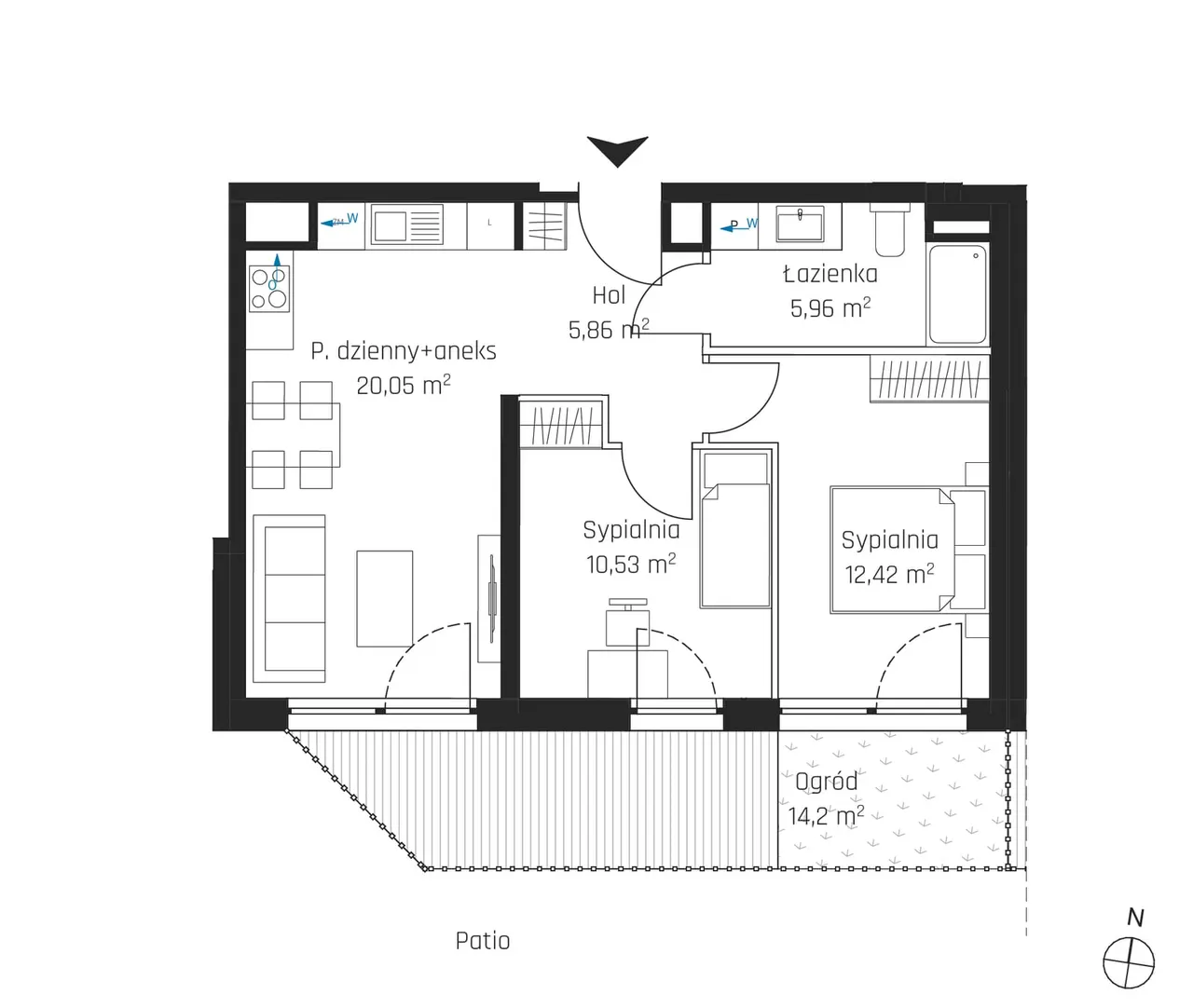 Лот 1M15 — Nadmotławie Apartments