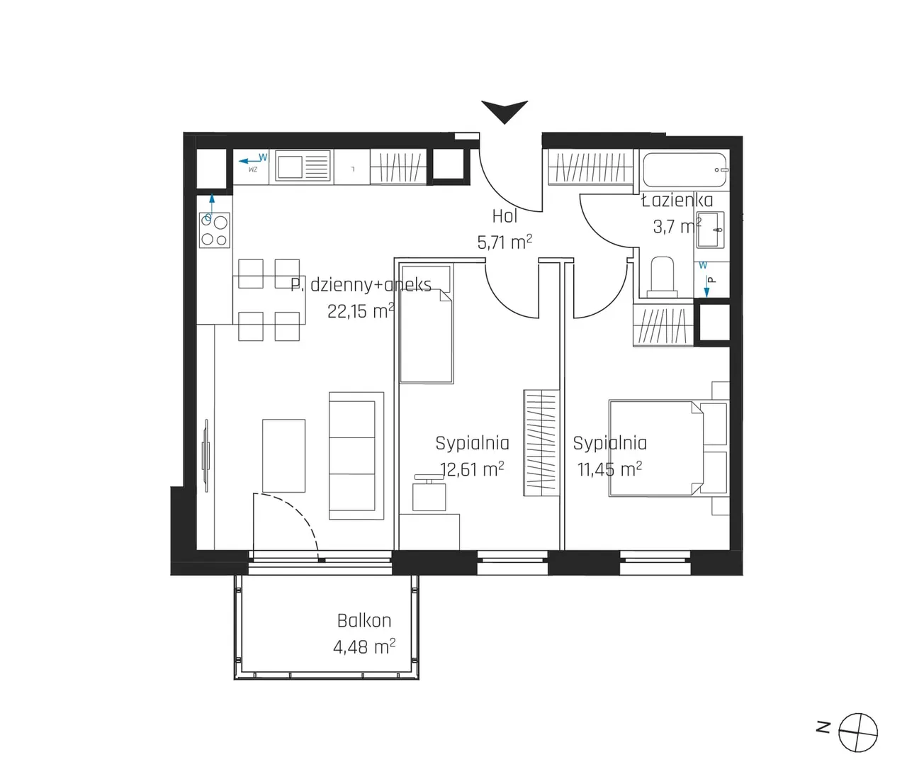 Лот 2M28 — Nadmotławie Apartments