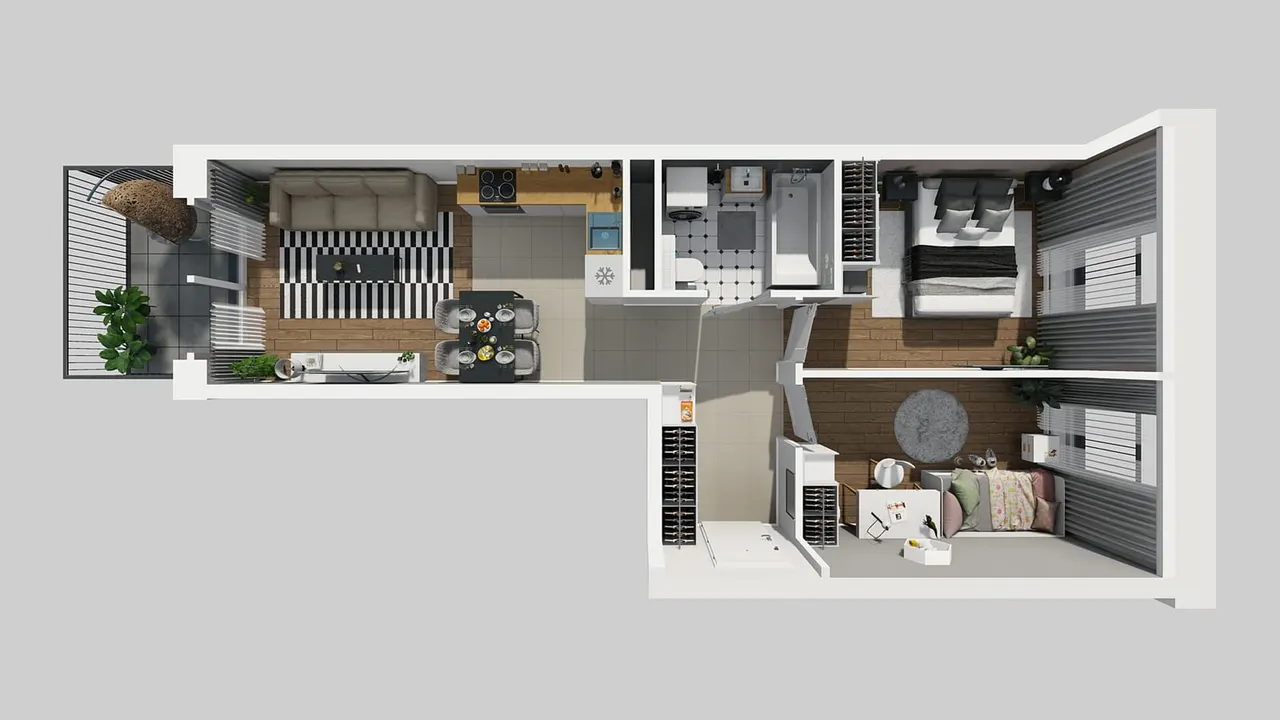 Unit APARTAMENTY PARK MATECZNEGO_2_2_H_MK_61 — Rydlówka