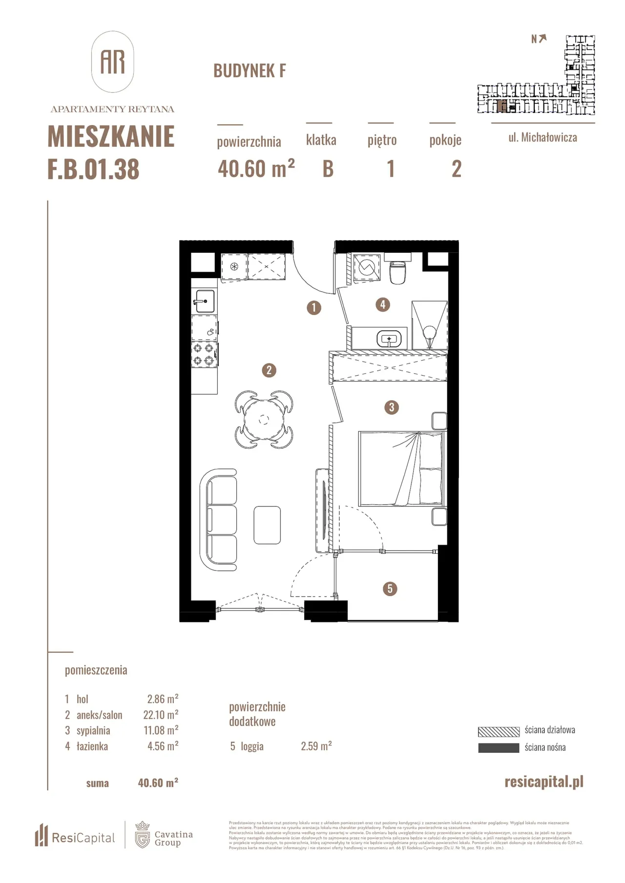 Лот F/B/F.B.01.38 — Reytana, Michałowicza, Sikornik