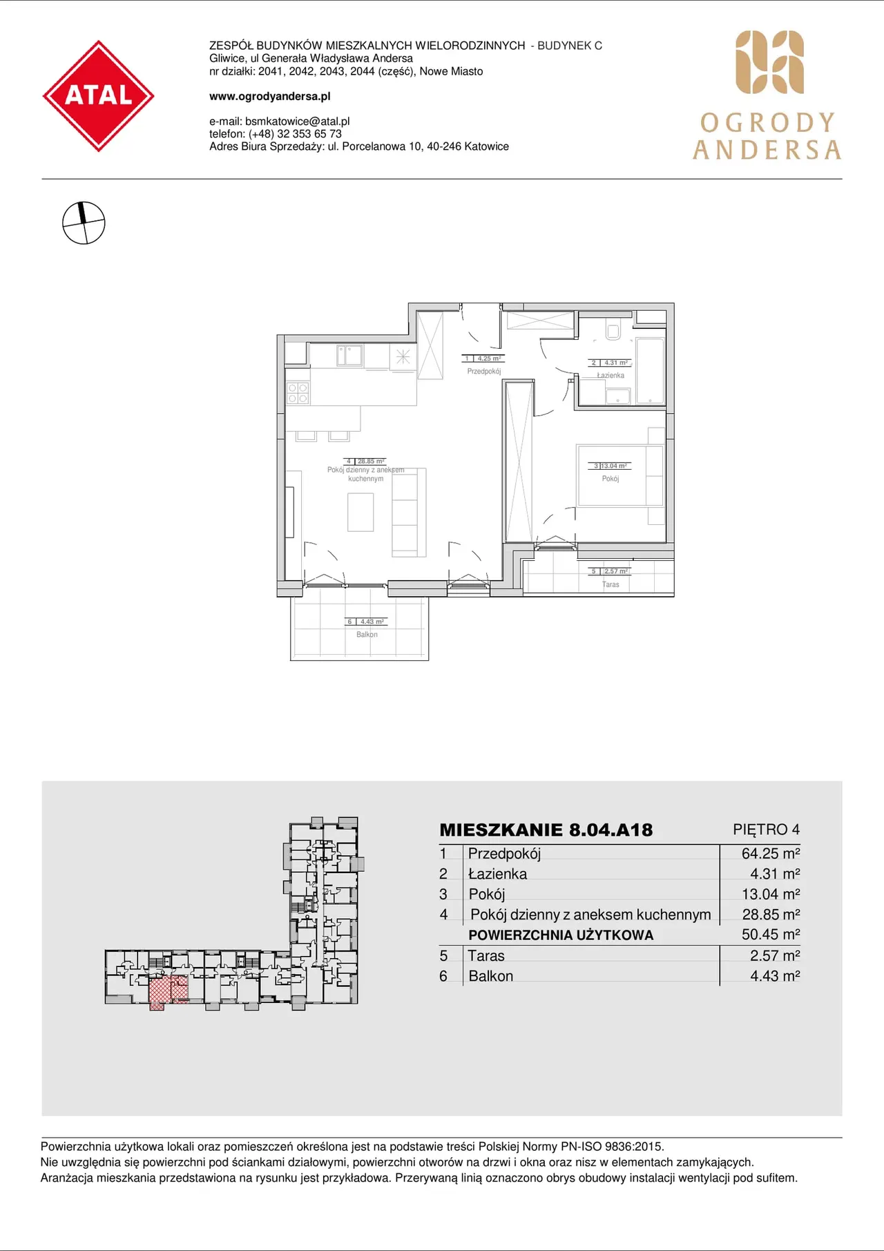 Unit 8.04.A18 — Sowińskiego i Okulickiego