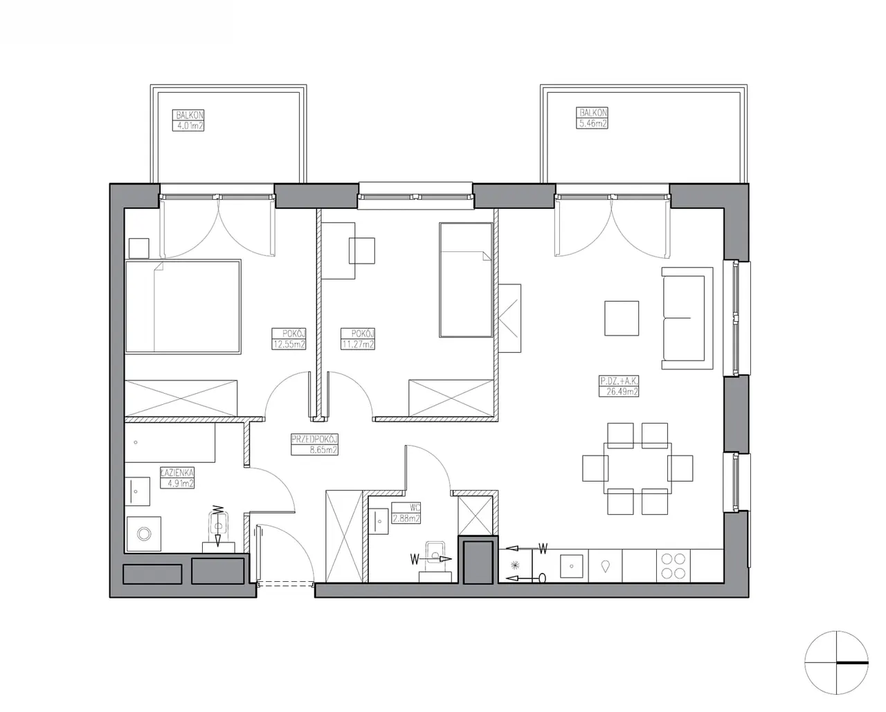 Лот KR5/A/4/3 — Apartamenty Krakowska
