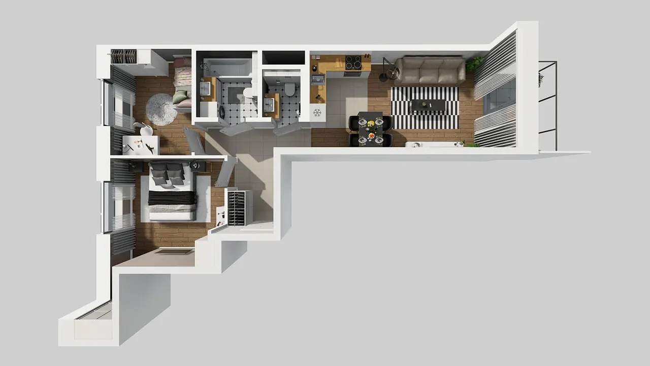 Лот APARTAMENTY BEETHOVENA_1_1_B_MK_32 — Józefa Piusa Dziekońskiego