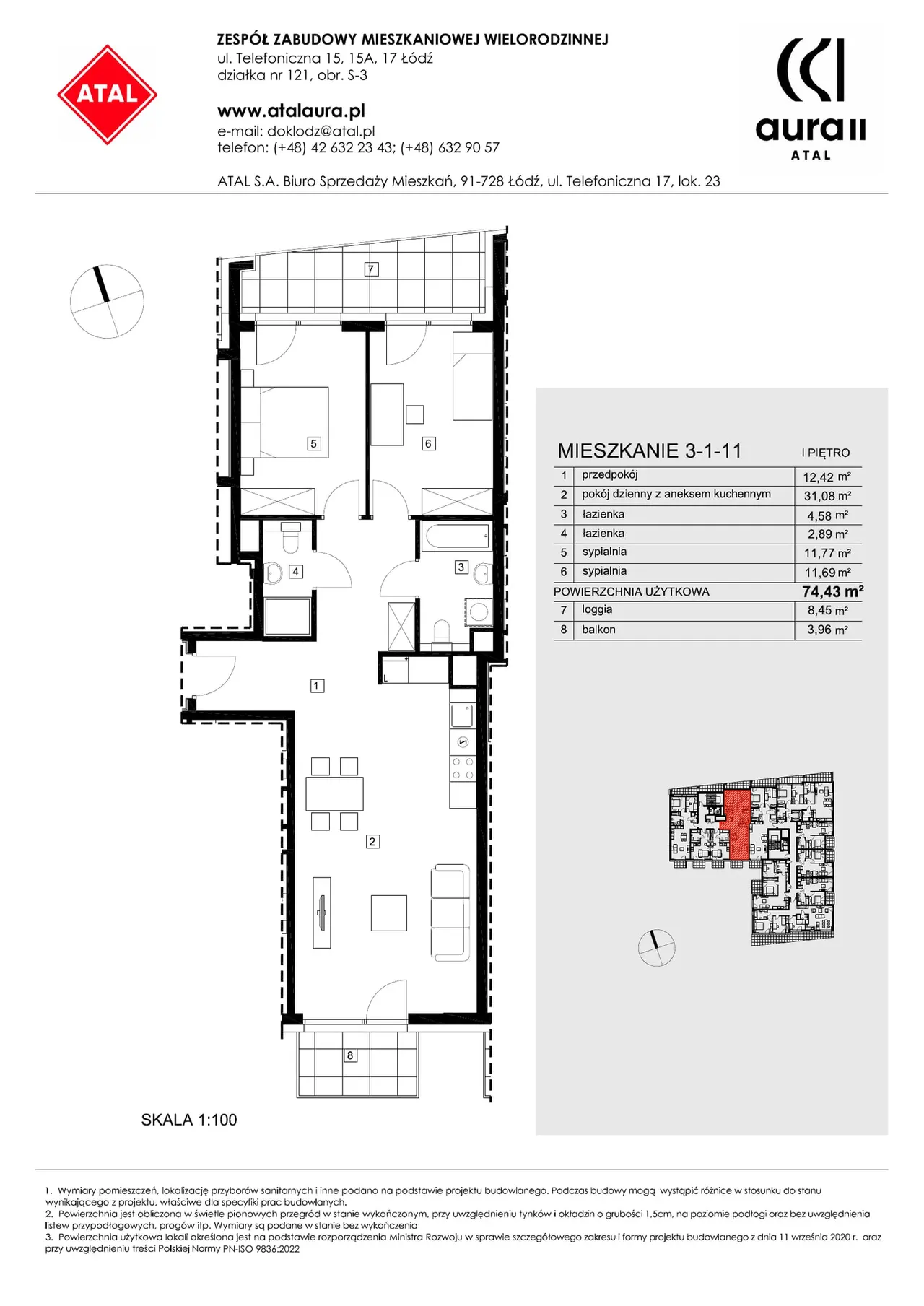 Lokal 3-1-11 — Telefoniczna 15, 15A, 17