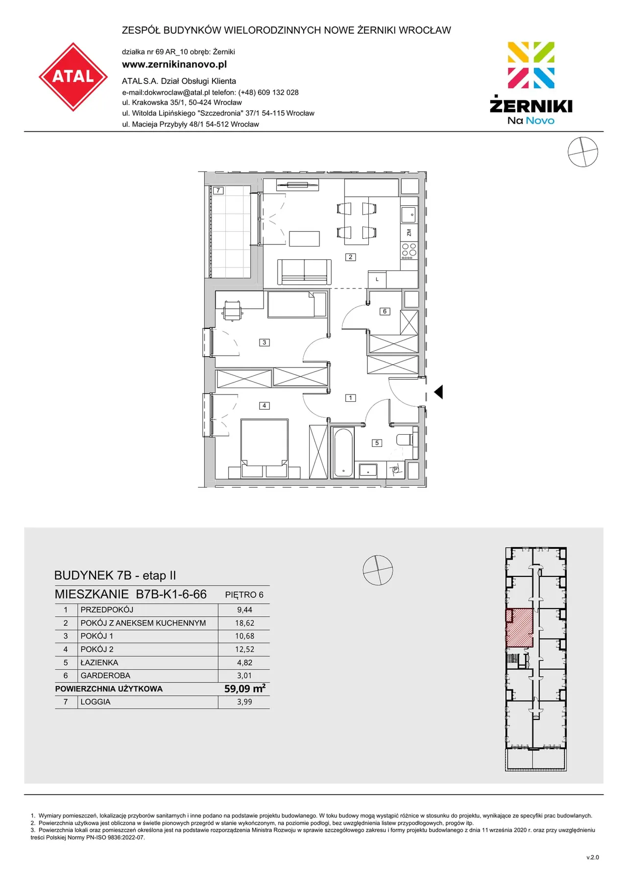 Unit B7B-K1-6-66 — Al. Architektów