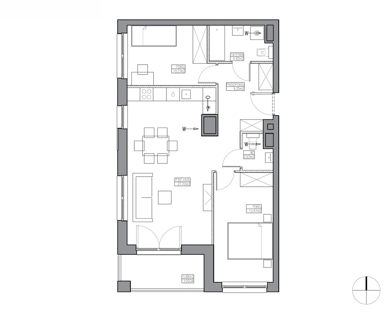 Лот KR5/B/8/2 — Apartamenty Krakowska