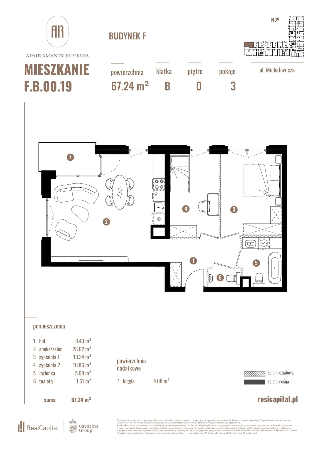 Lokal F/B/F.B.00.19 — Reytana, Michałowicza, Sikornik