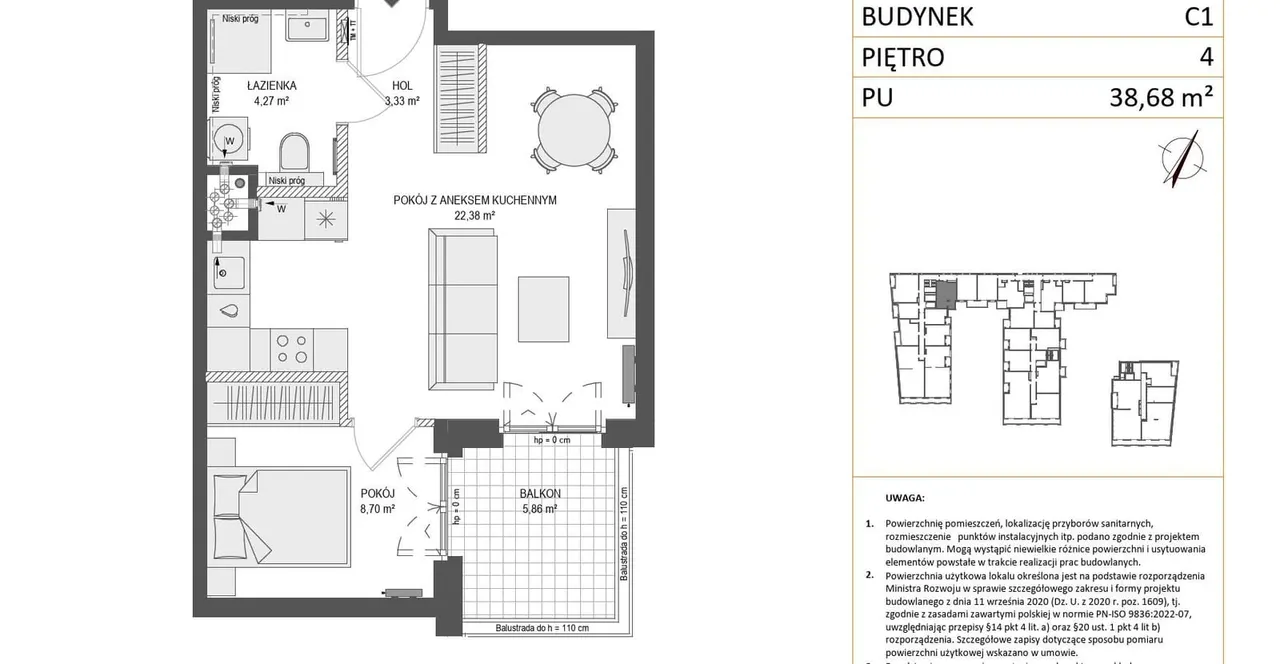 Лот ZAJEZDNIA MOTŁAWA_1_2_C1_MK_45 — Kurza 1-8