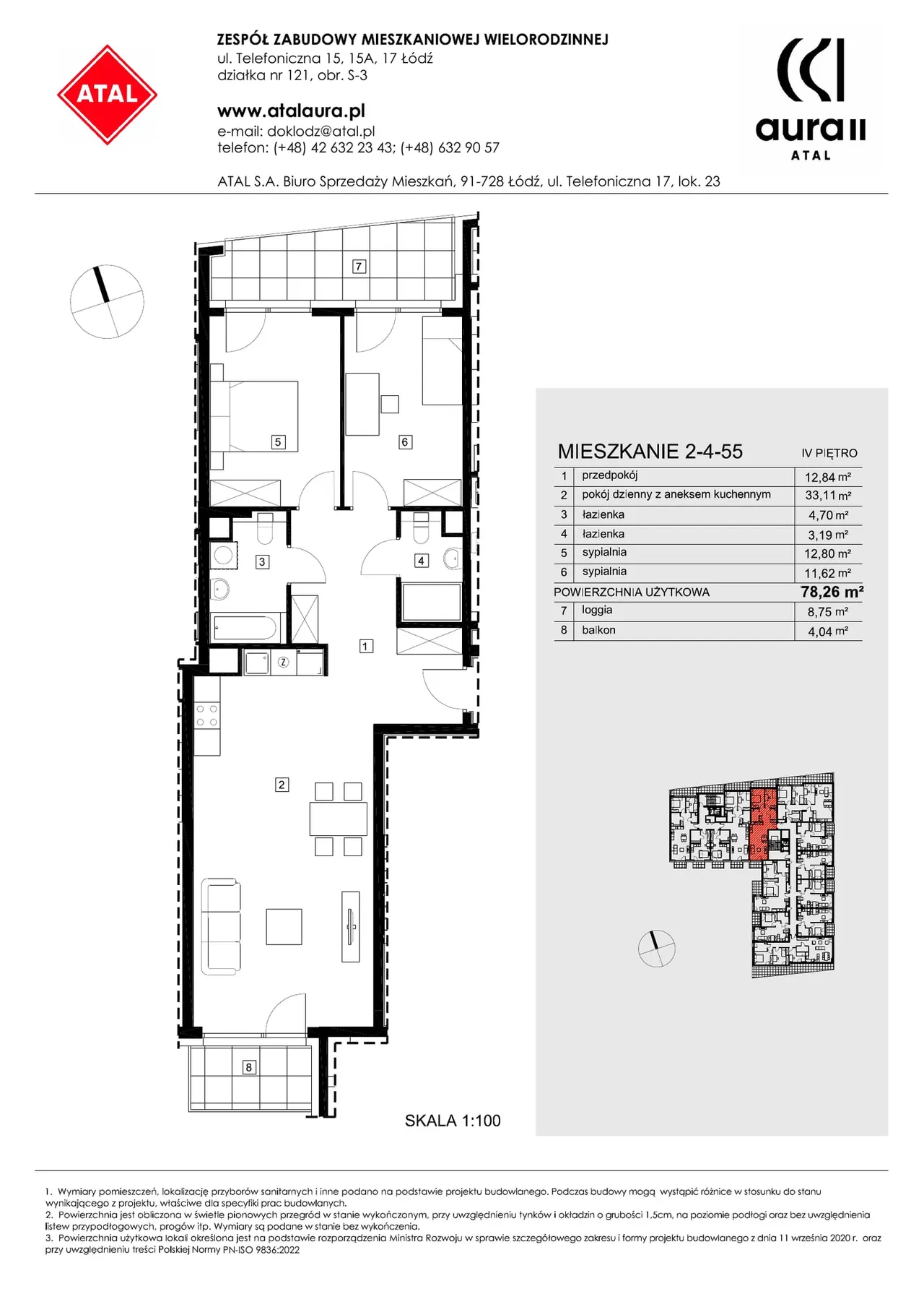 Lokal 2-4-55 — Telefoniczna 15, 15A, 17