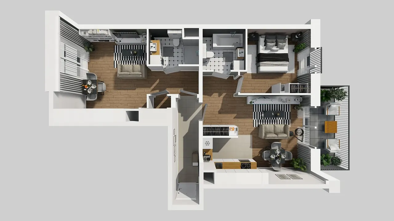 Unit APARTAMENTY PARK MATECZNEGO_2_2_H_MK_23 — Rydlówka