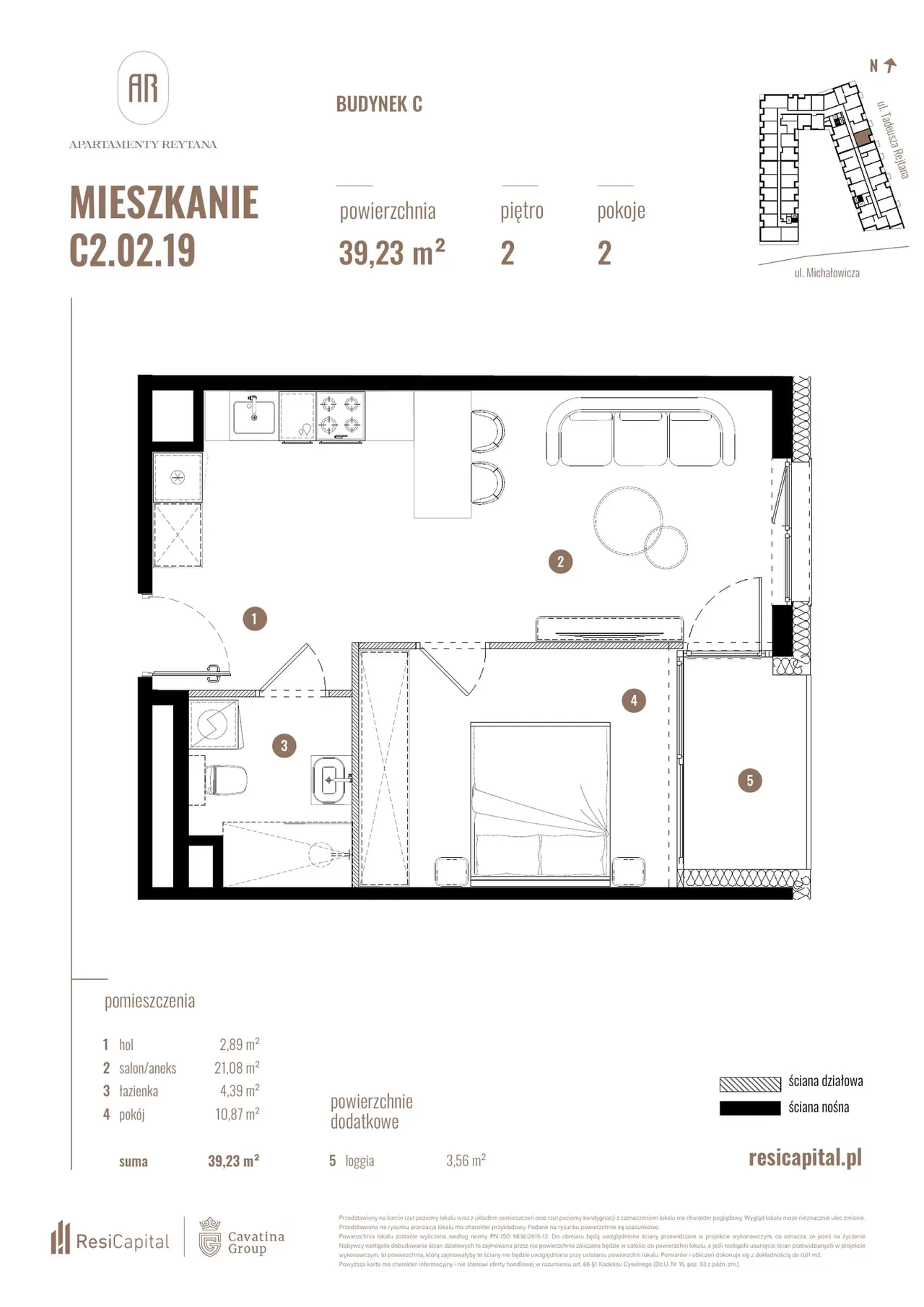 Лот C/C2.02.19 — Reytana, Michałowicza, Sikornik