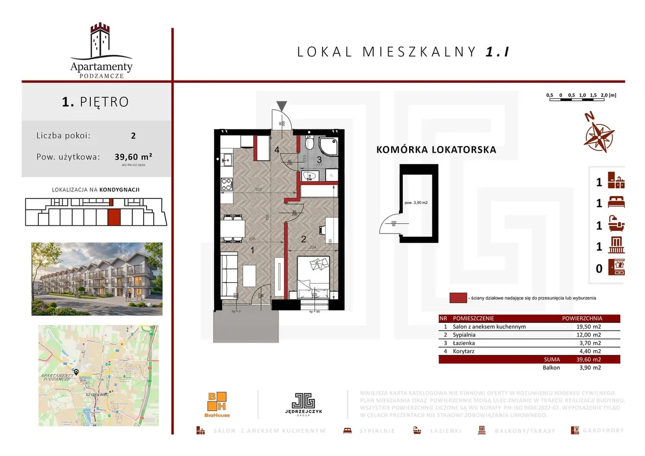 Lokal 1.I — Józefa Longina Sowińskiego Dz