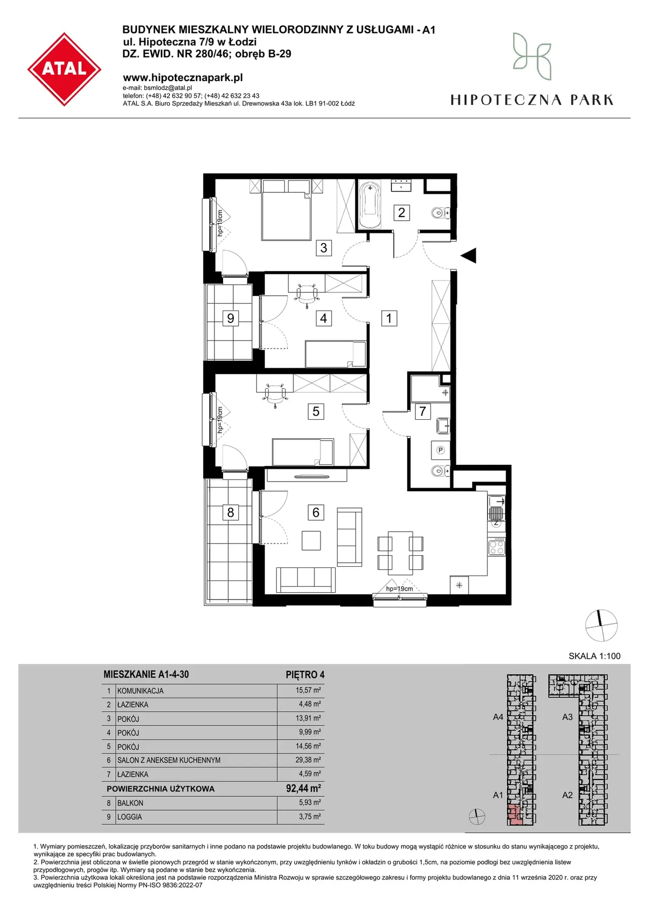 Unit A1-4-30 — Hipoteczna 7/9
