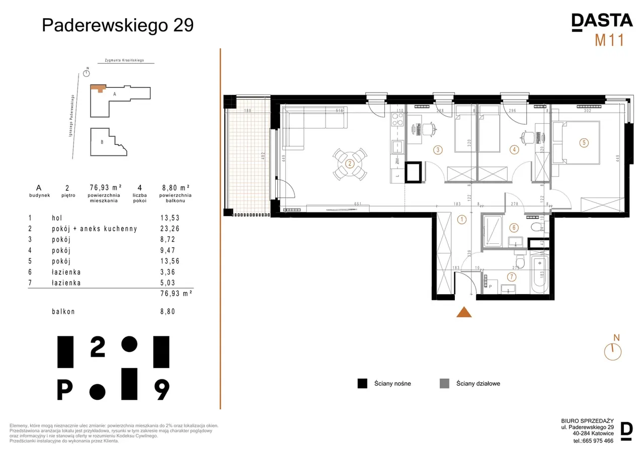 Unit A/M11 — Panorama 3 Stawy ul. Pułaskiego 23