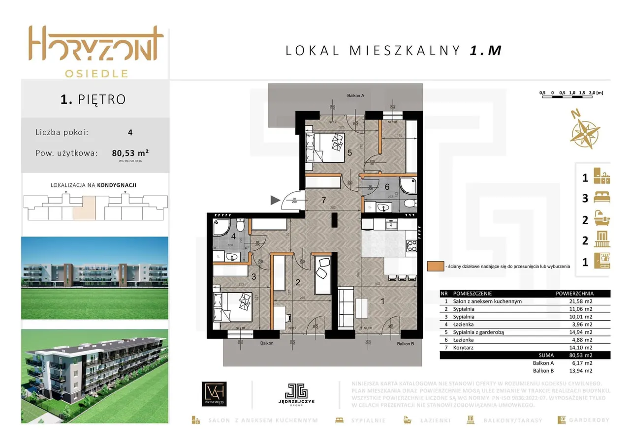 Lokal 1M — Św. Jadwigi Królowej dz. ew