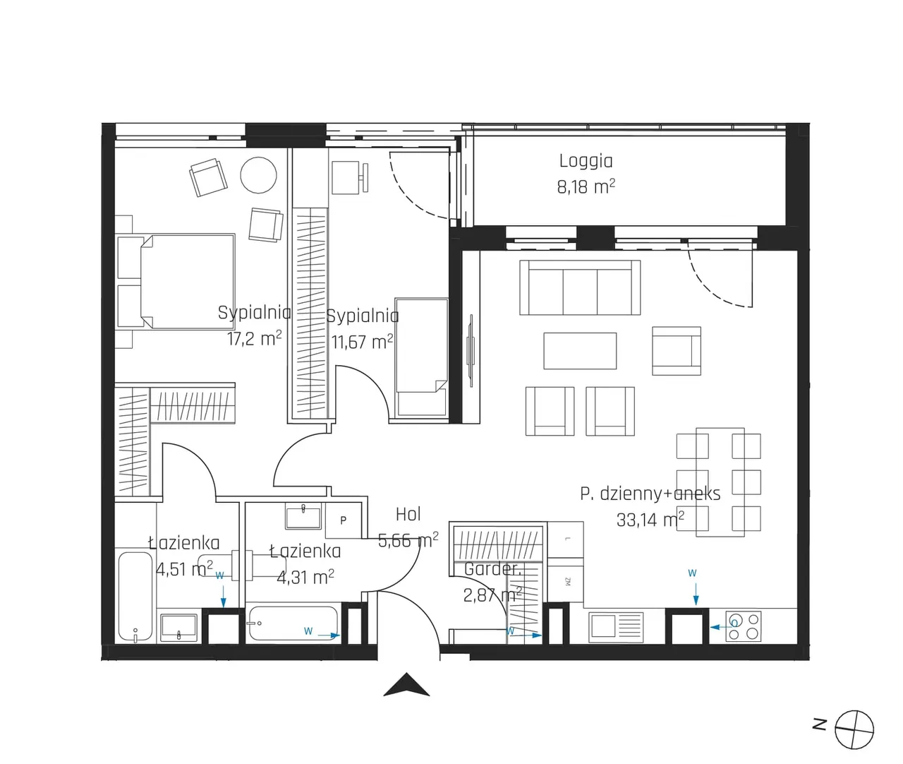 Лот 1M29 — Nadmotławie Apartments