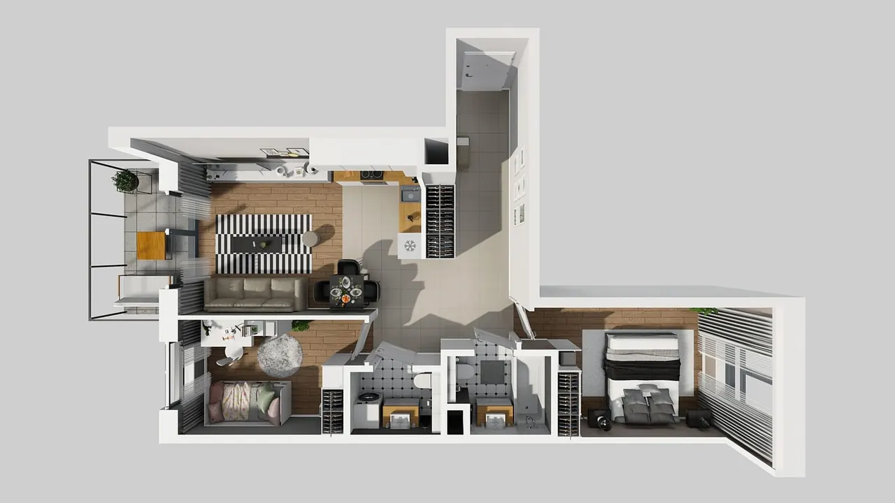 Лот APARTAMENTY BEETHOVENA_1_1_B_MK_53 — Józefa Piusa Dziekońskiego