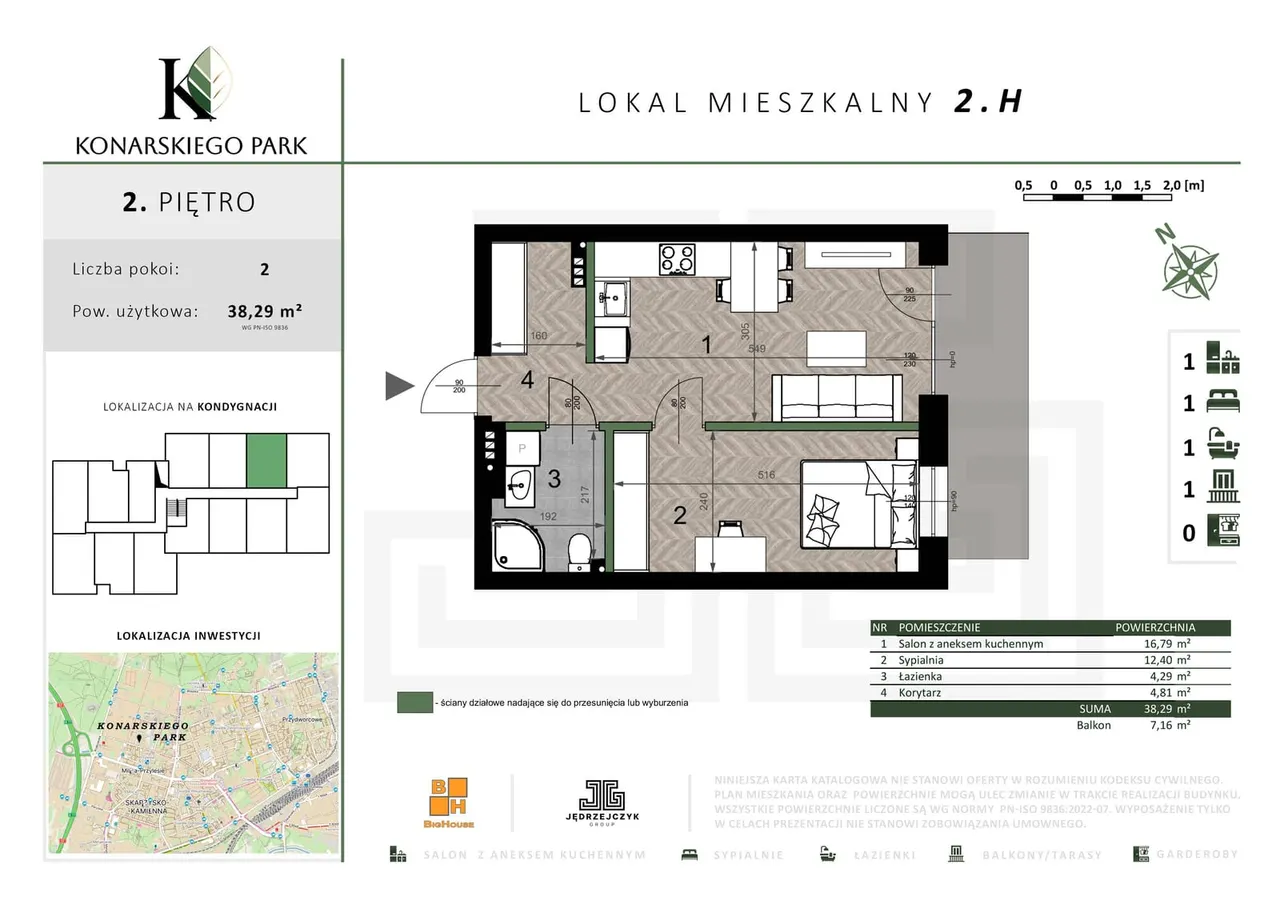 Лот 2.H — ul. Konarskiego dz. nr ew.: 17/10, 27, 28 obr. 0003