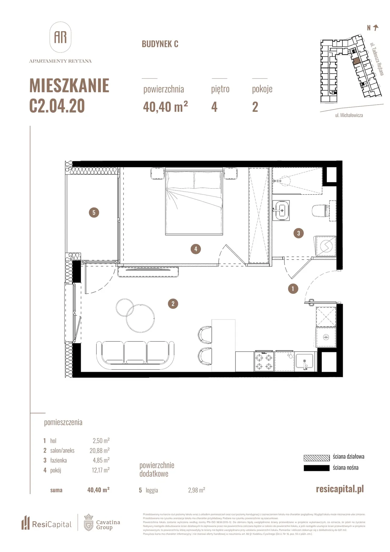 Лот C/C2.04.20 — Reytana, Michałowicza, Sikornik