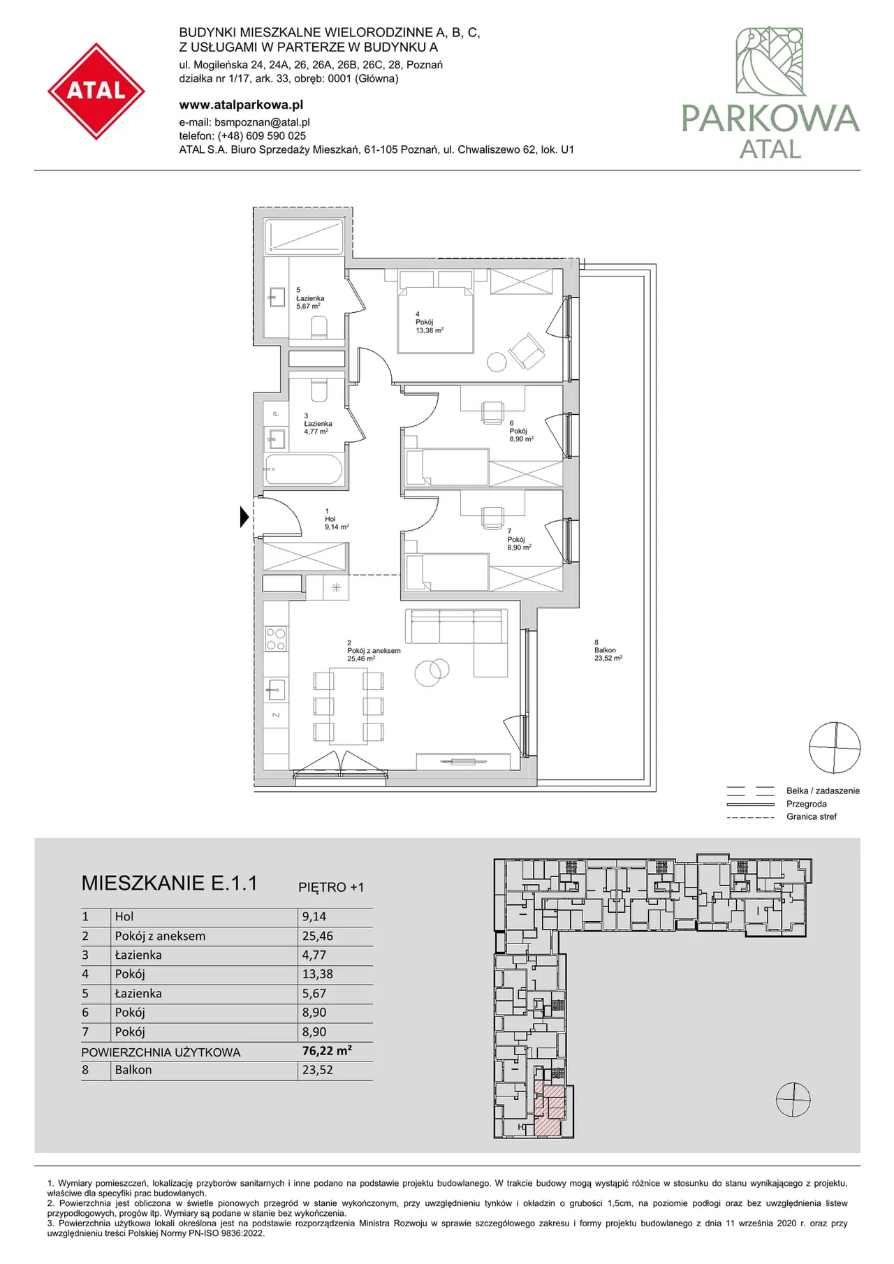 Лот E.1.1 — Mogileńska 24, 26 i 28