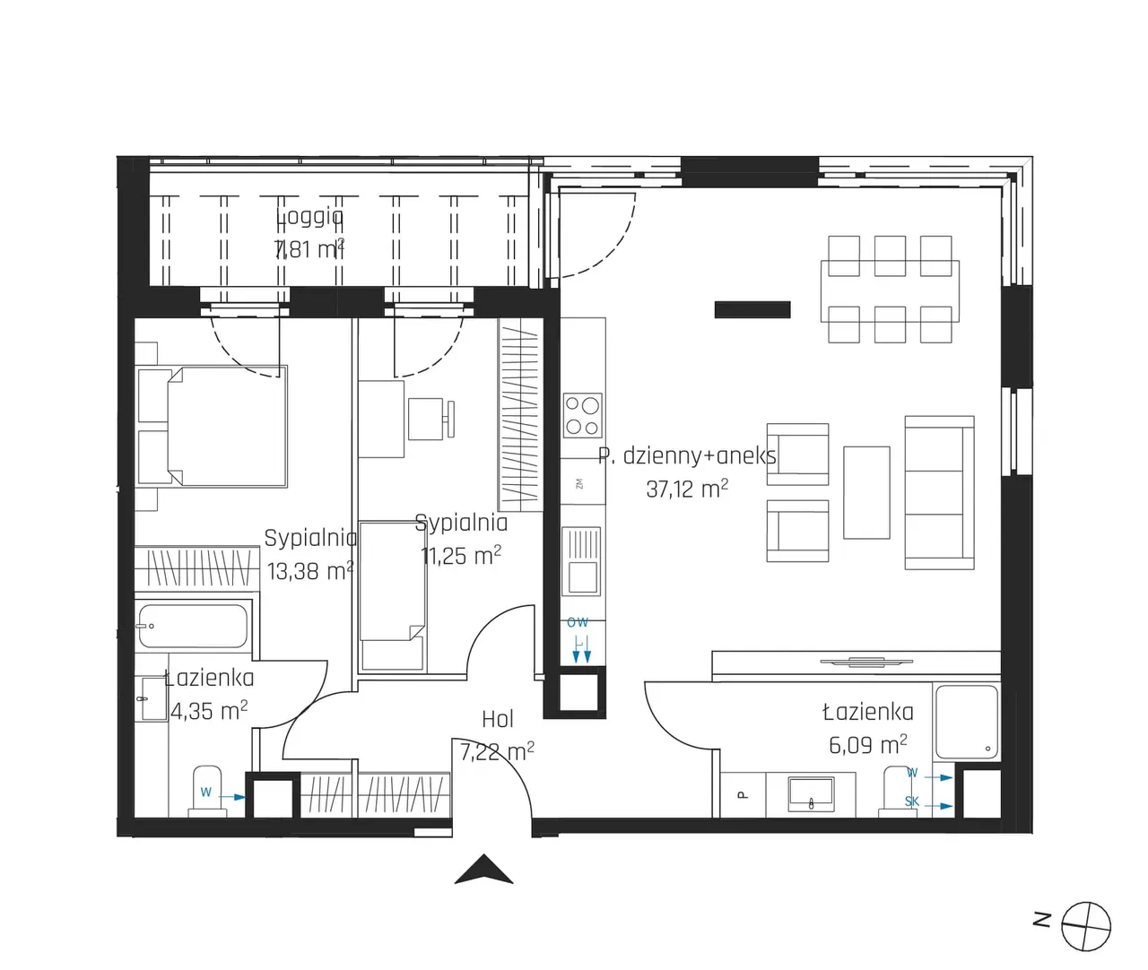 Лот 6M31 — Nadmotławie Apartments