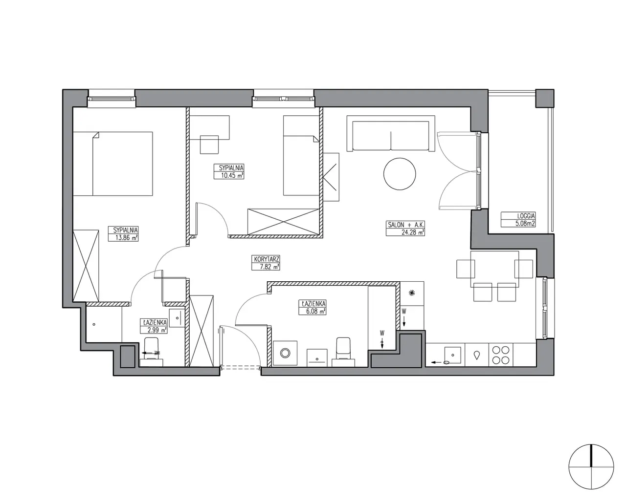 Lokal KR6/B/8/1 — Apartamenty Krakowska