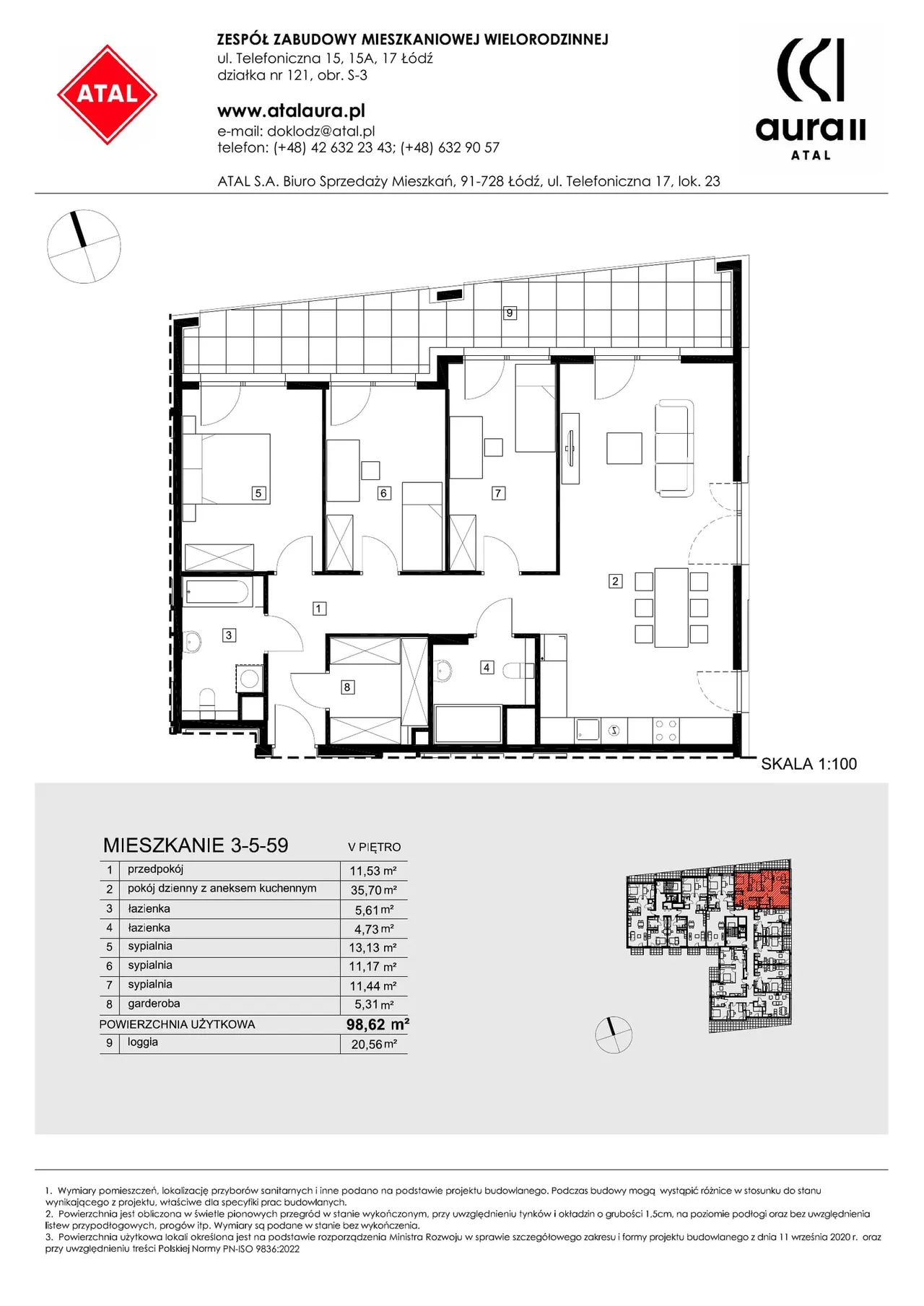 Lokal 3-5-59 — Telefoniczna 15, 15A, 17