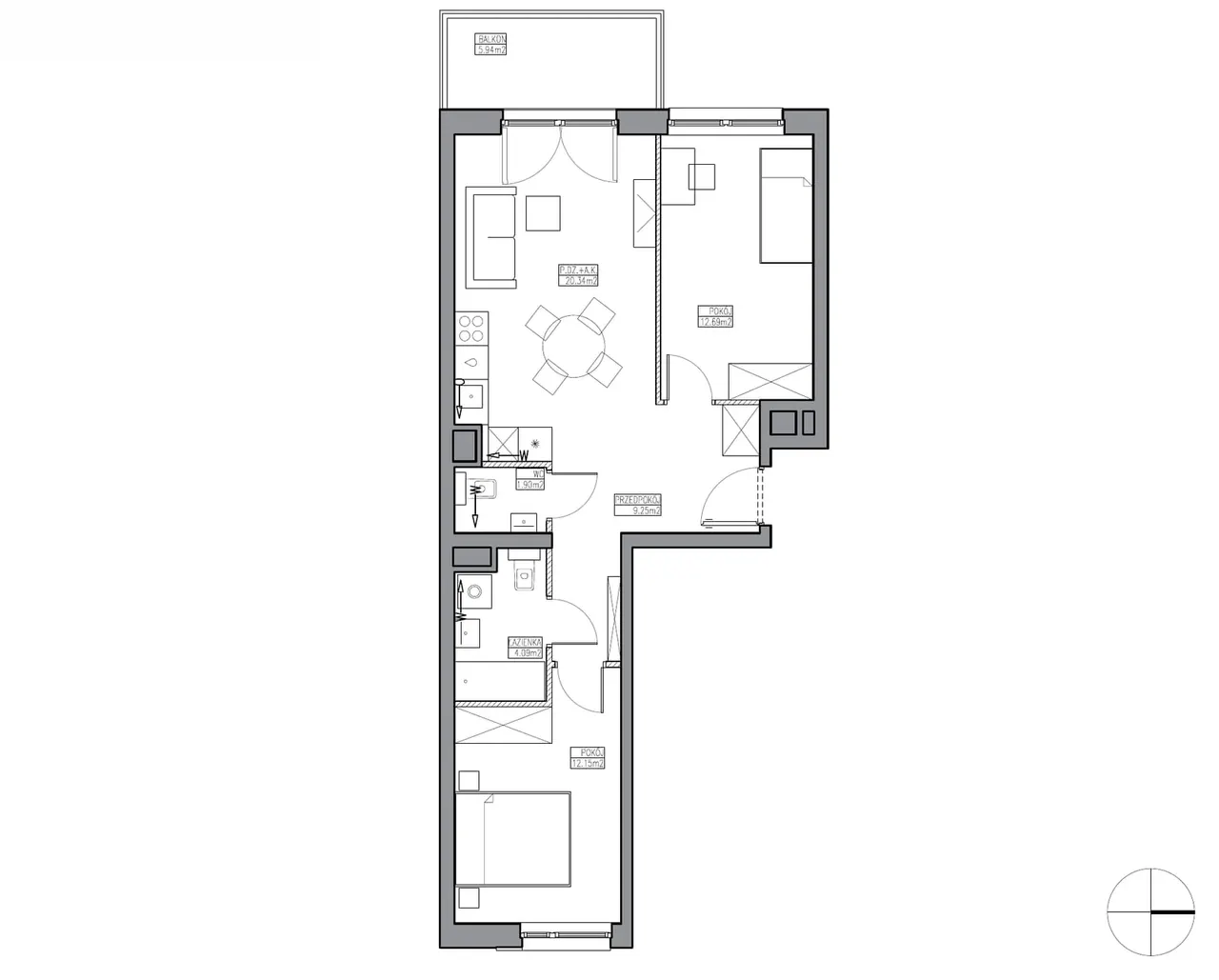Lokal KR5/D/3/4 — Apartamenty Krakowska