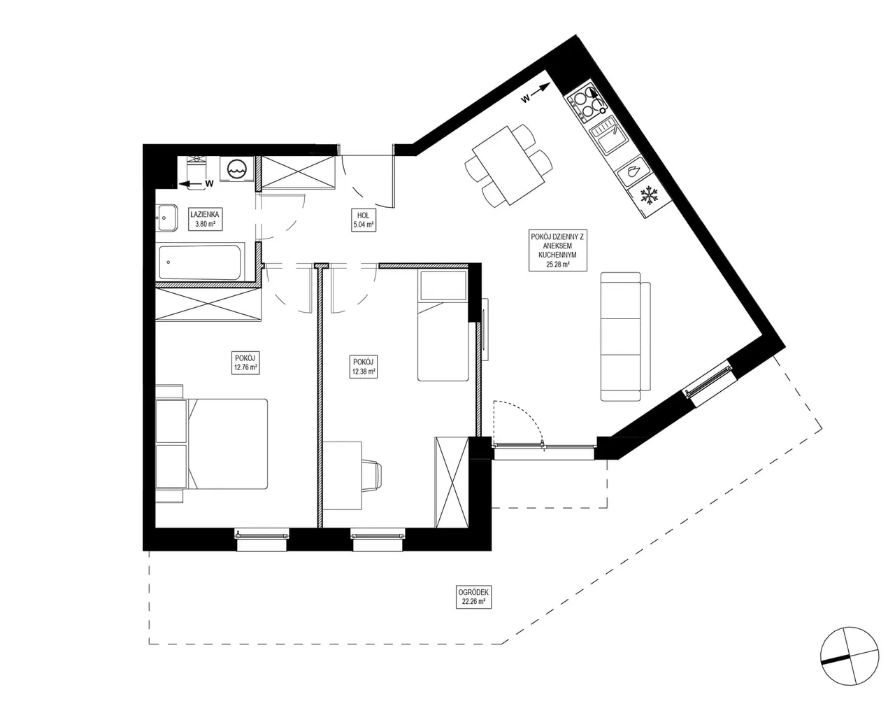 Unit OK3/B/0/2 — Osiedle Kameralne