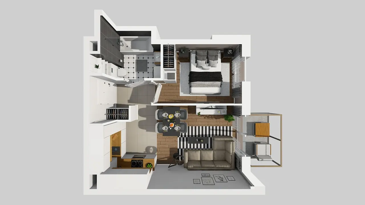 Лот APARTAMENTY KAMIEŃSKIEGO_1_1_A_MK_28 — APARTAMENTY KAMIEŃSKIEGO