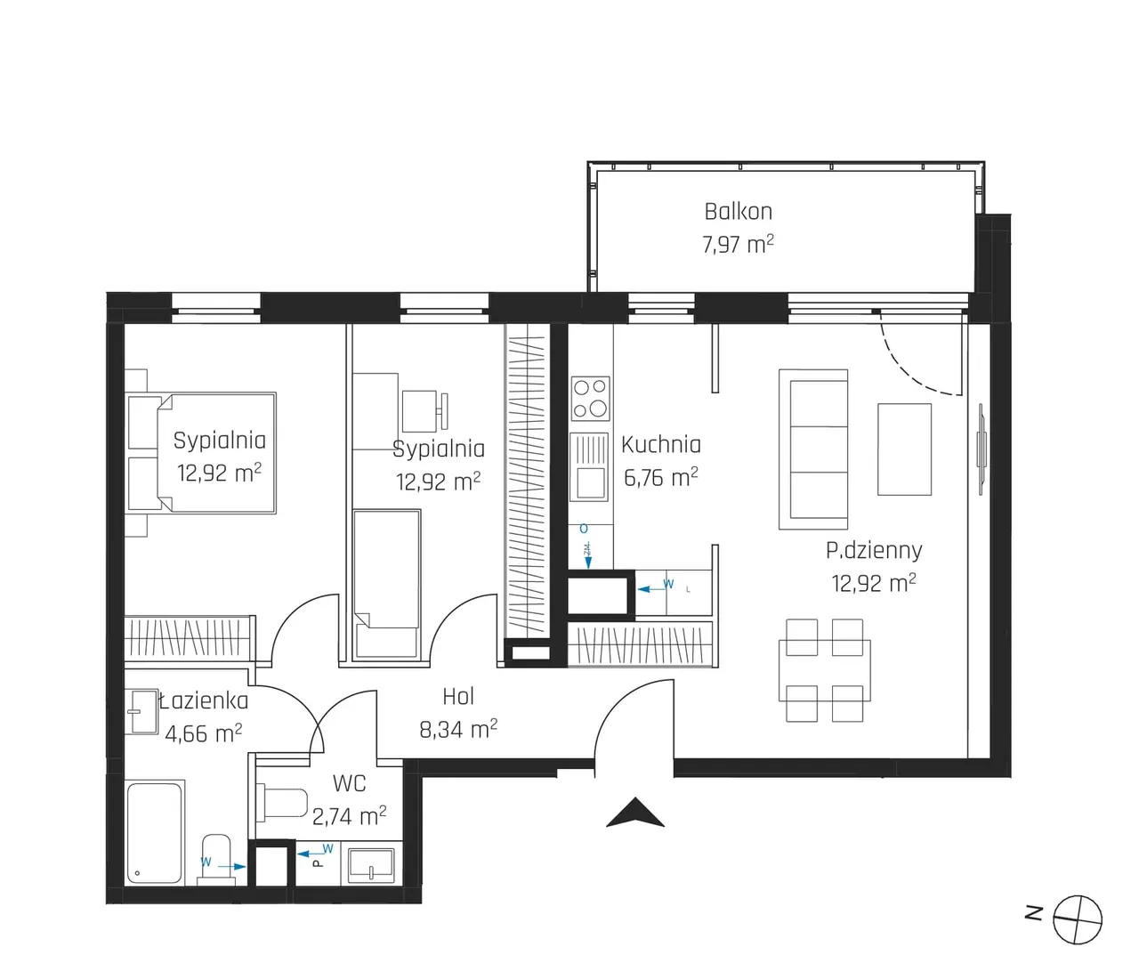 Лот 3M06 — Nadmotławie Apartments