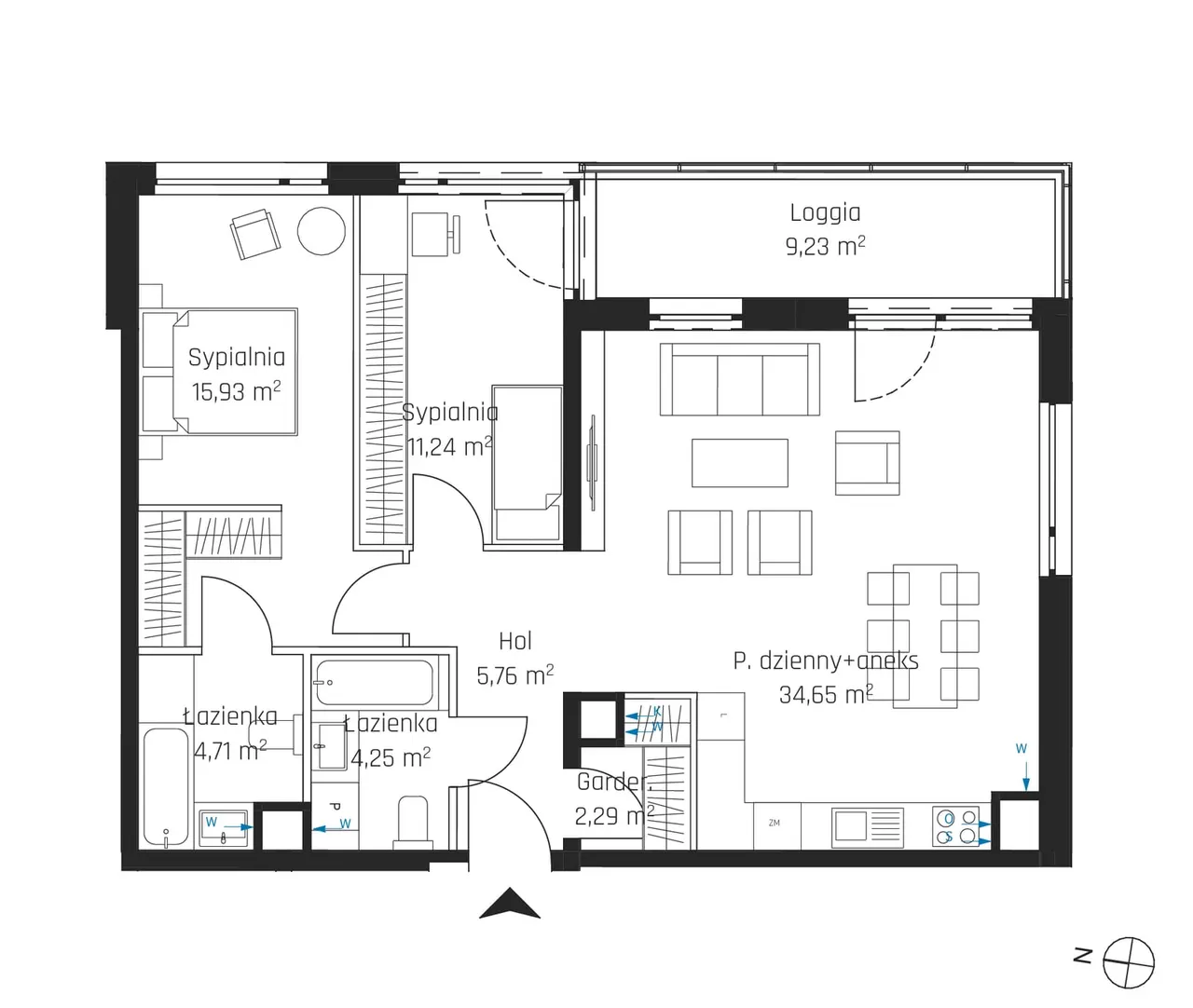 Лот 5M34 — Nadmotławie Apartments