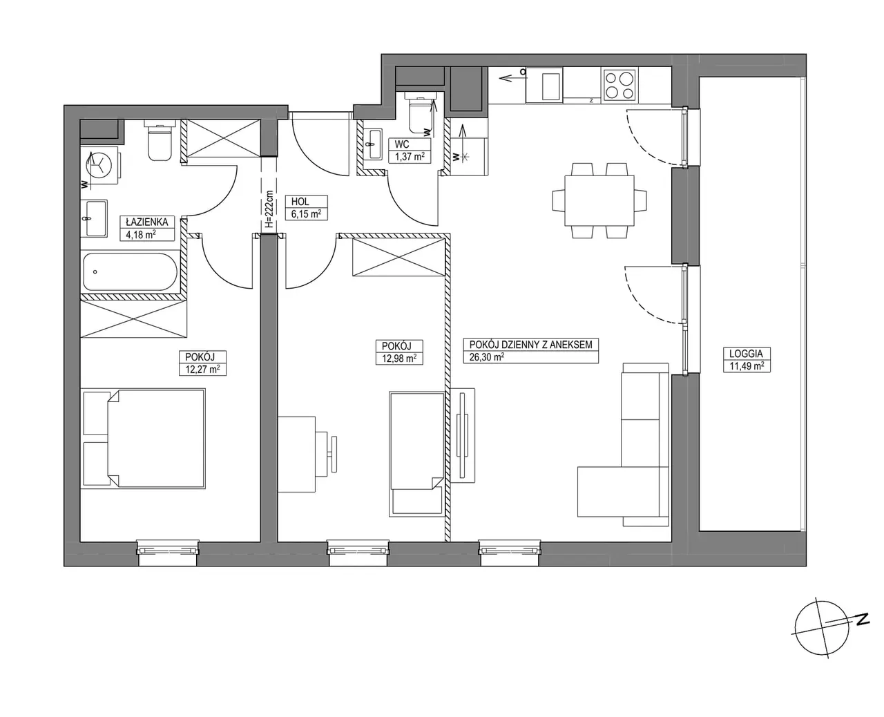 Lokal TR/B/2/2 — Trzemeska Prime Residence