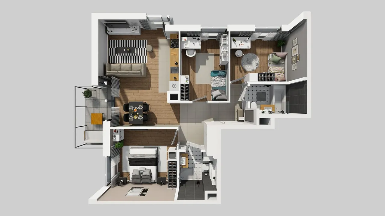 Лот APARTAMENTY BEETHOVENA_1_1_B_MK_54 — Józefa Piusa Dziekońskiego