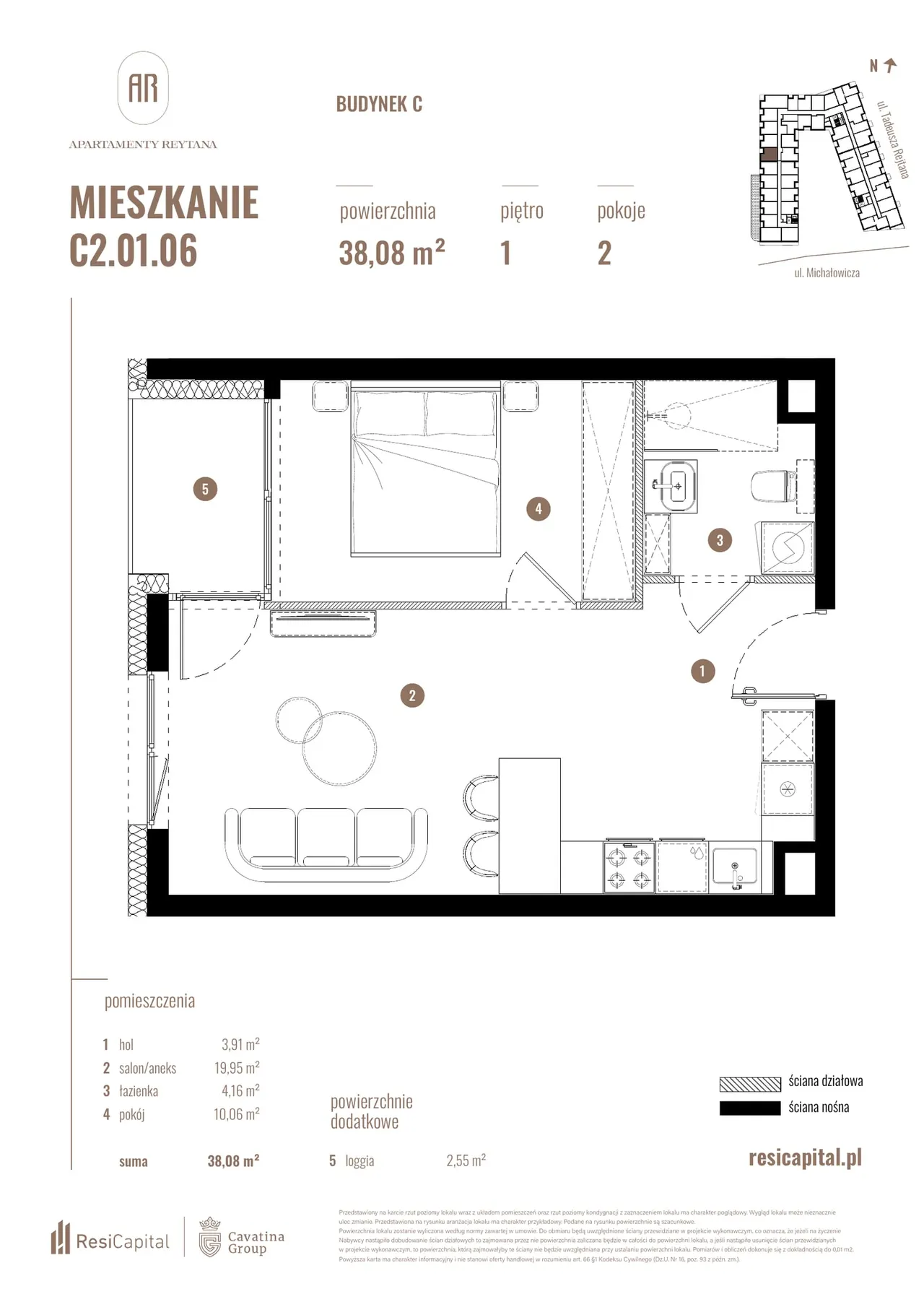 Лот C/C2.01.06 — Reytana, Michałowicza, Sikornik