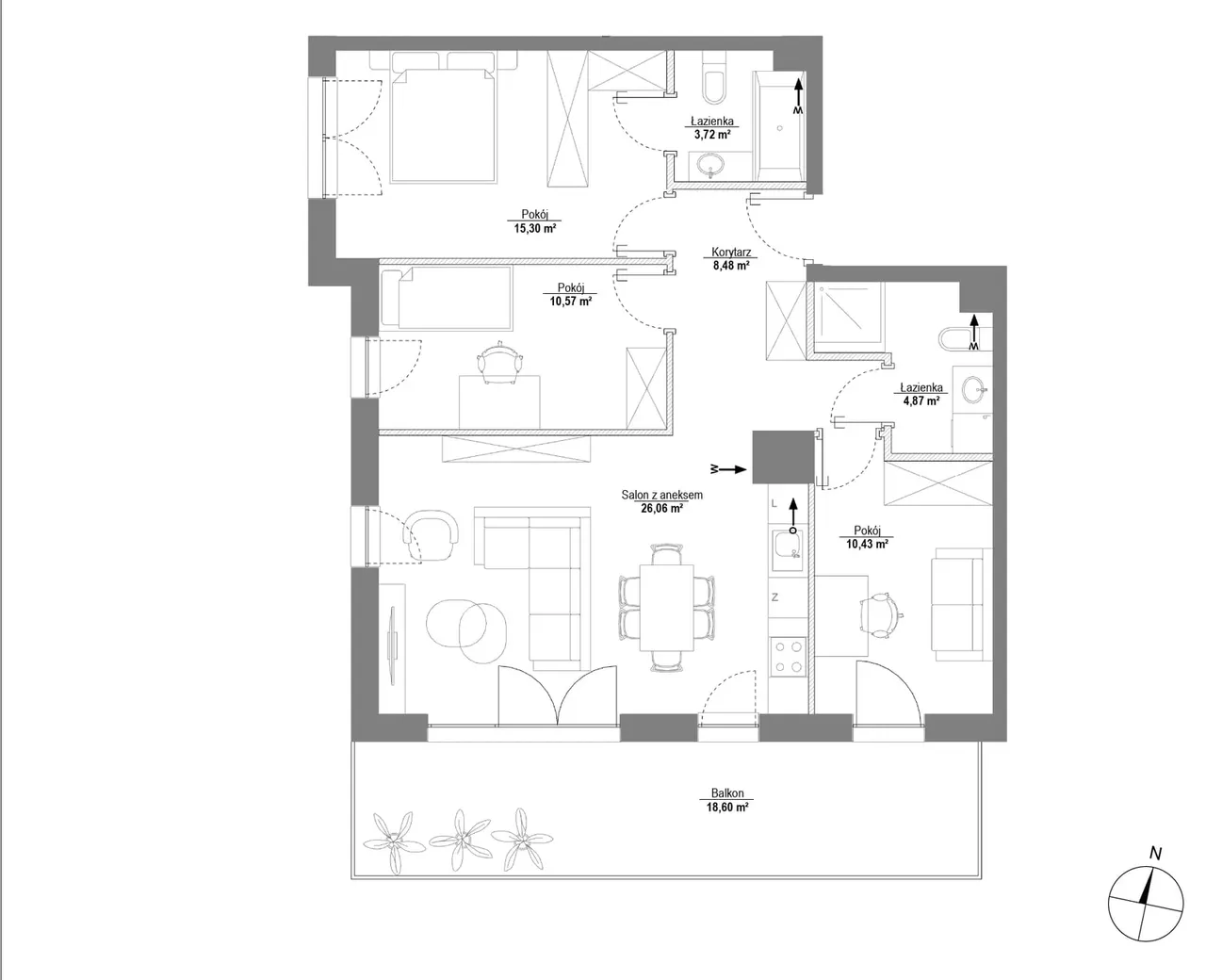 Lokal 2M01 — Piątkowo Residence